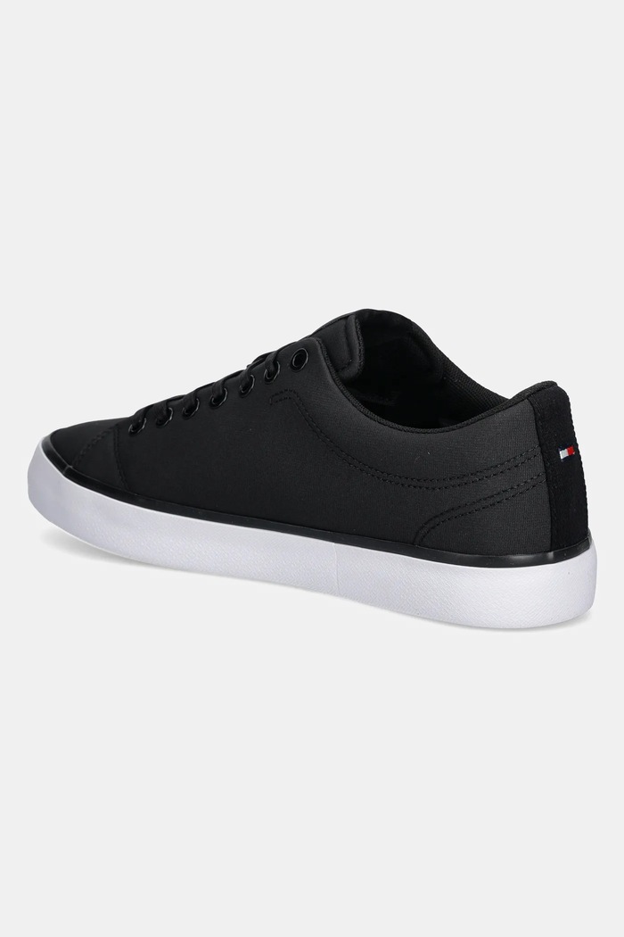 Παπούτσια Πάνινα παπούτσια Tommy Hilfiger TH HI VULC LOW CORE STRIPES MESH FM0FM05393 μαύρο
