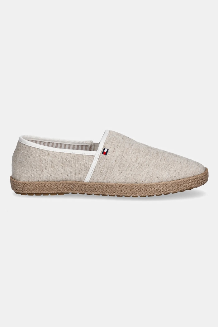 Tommy Hilfiger Espadryle HILFIGER CHAMBRAY ESPADRILLE FM0FM05391 beżowy SS25