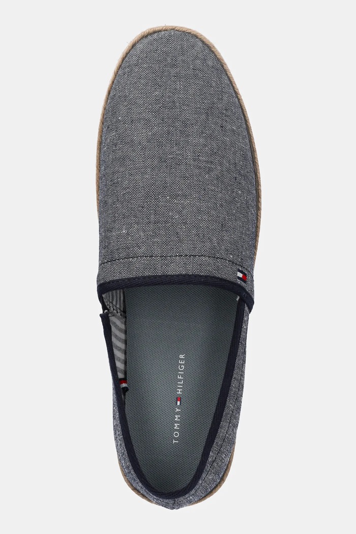 Espadrile Tommy Hilfiger HILFIGER CHAMBRAY ESPADRILLE mornarsko plava FM0FM05391
