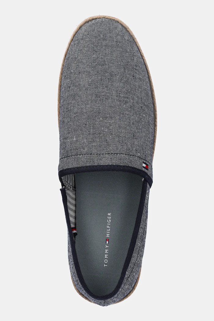 Espadrile Tommy Hilfiger HILFIGER CHAMBRAY ESPADRILLE mornarsko plava FM0FM05391