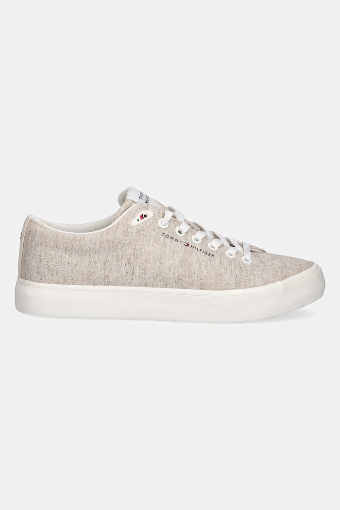 Tenisky Tommy Hilfiger TH HI VULC LOW CORE CHAMBRAY FM0FM05389 béžová SS25