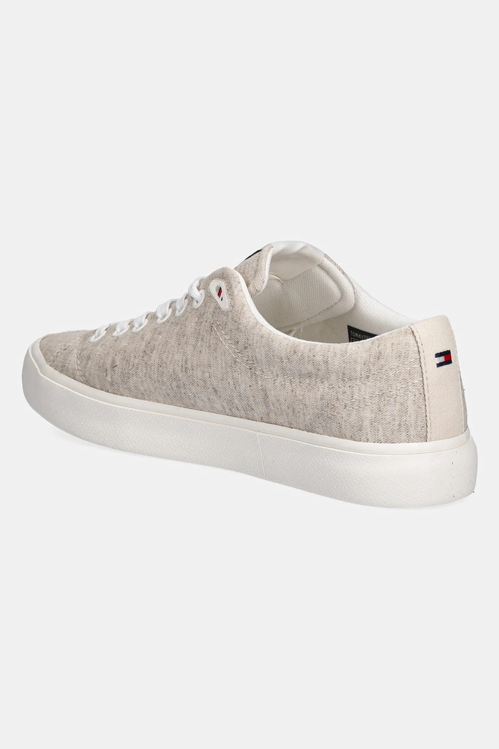 Boty Tenisky Tommy Hilfiger TH HI VULC LOW CORE CHAMBRAY FM0FM05389 béžová