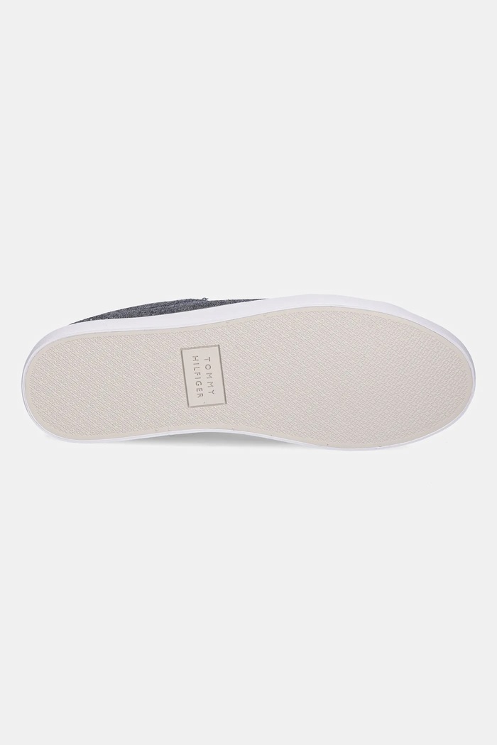 Tenisky Tommy Hilfiger TH HI VULC LOW CORE CHAMBRAY FM0FM05389 námořnická modř