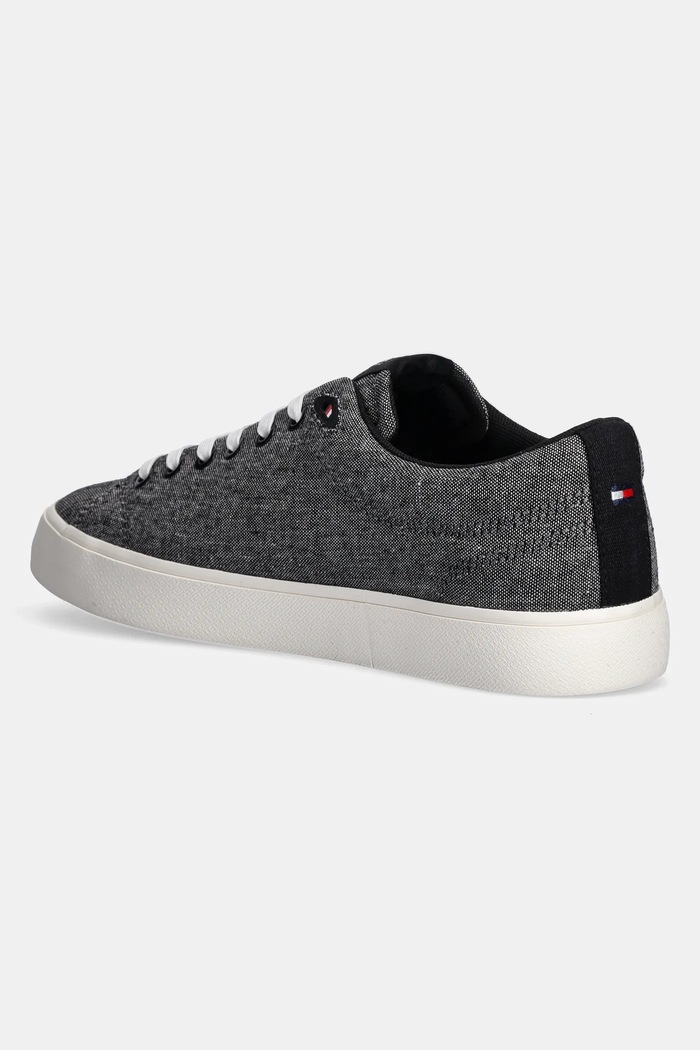 Încălțăminte Tommy Hilfiger tenisi TH HI VULC LOW CORE CHAMBRAY FM0FM05389 negru