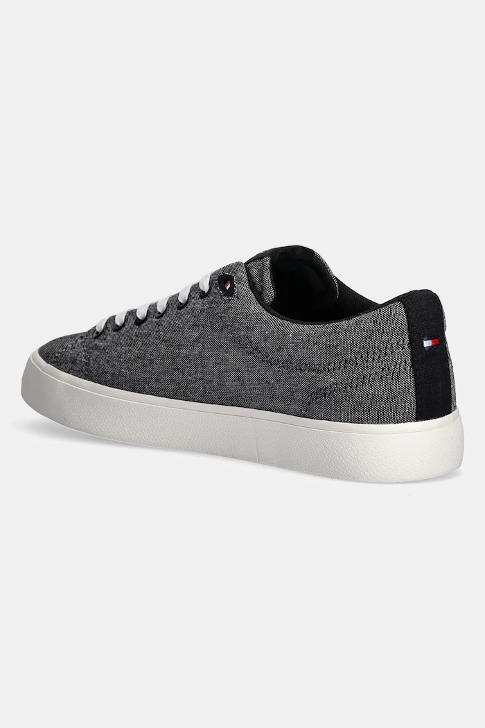 Încălțăminte Tommy Hilfiger tenisi TH HI VULC LOW CORE CHAMBRAY FM0FM05389 negru