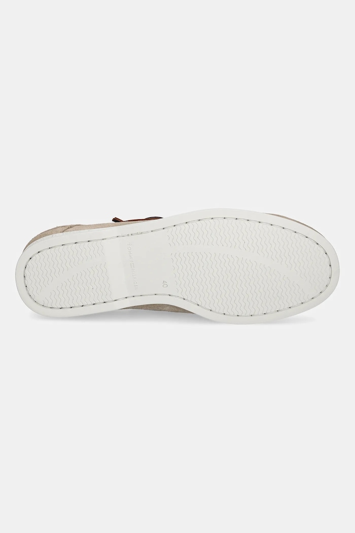 Tommy Hilfiger mokasíny pánské semišové TH BOAT SHOE CORE SUEDE FM0FM05387 béžová