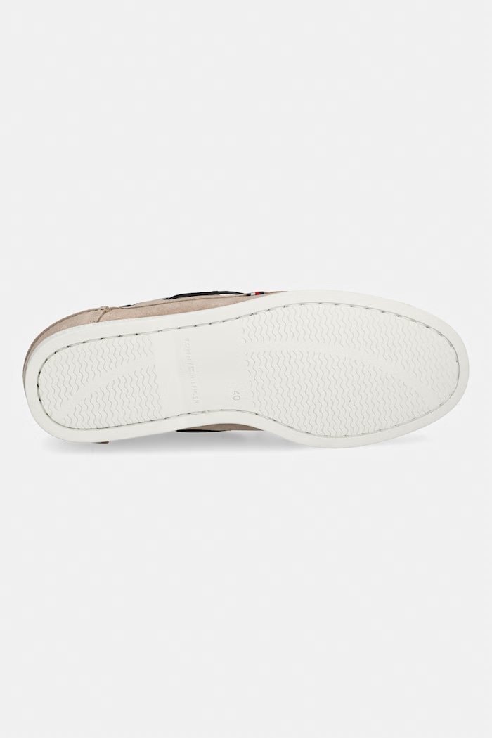 Tommy Hilfiger mokasyny męskie zamszowe TH BOAT SHOE CORE SUEDE FM0FM05387 beżowy