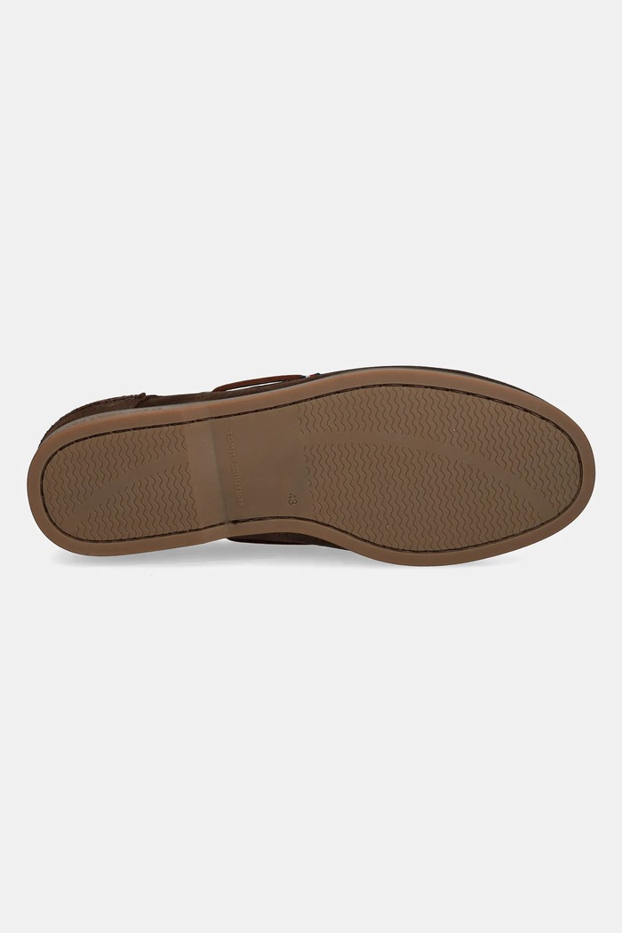 Tommy Hilfiger mokasíny pánske semišové TH BOAT SHOE CORE SUEDE FM0FM05387 hnedá