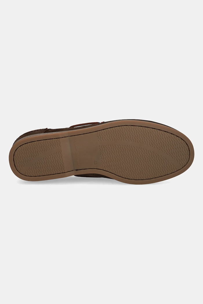 Tommy Hilfiger mokasíny pánske semišové TH BOAT SHOE CORE SUEDE FM0FM05387 hnedá