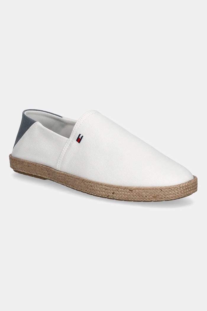Espadrilky Tommy Hilfiger HILFIGER ESPADRILLE CORE TEXTILE bílá FM0FM05353