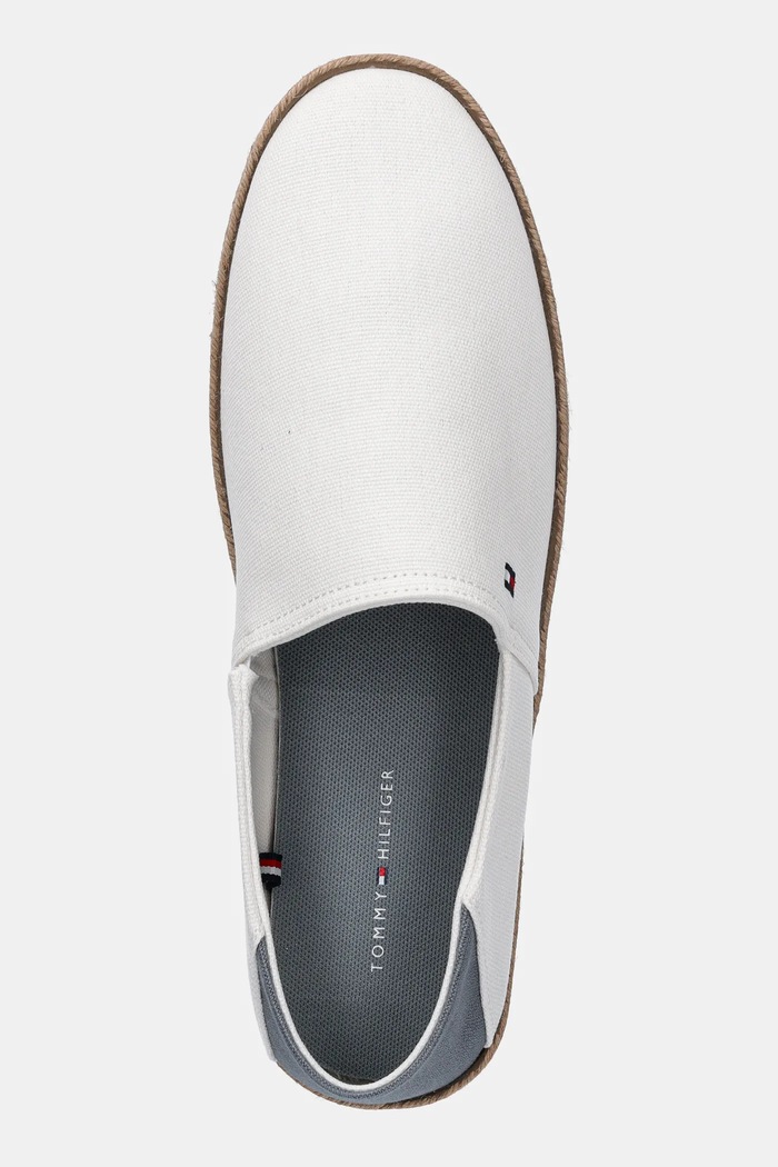 Espadrilky Tommy Hilfiger HILFIGER ESPADRILLE CORE TEXTILE bílá FM0FM05353