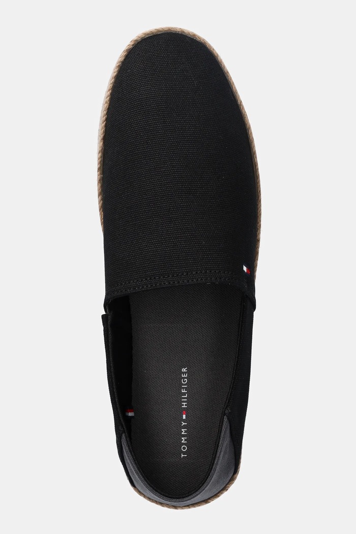 Tommy Hilfiger espadryle HILFIGER ESPADRILLE CORE TEXTILE czarny FM0FM05353
