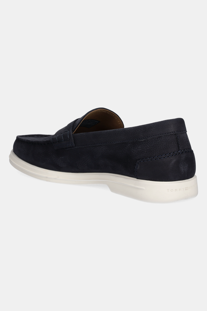 Obuwie Tommy Hilfiger mokasyny nubukowe TOMMY HILFIGER NUBUCK P LOAFER FM0FM05350 granatowy