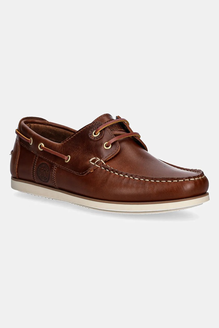 Barbour półbuty skórzane Wake skóra licowa brązowy MFO0684TA52