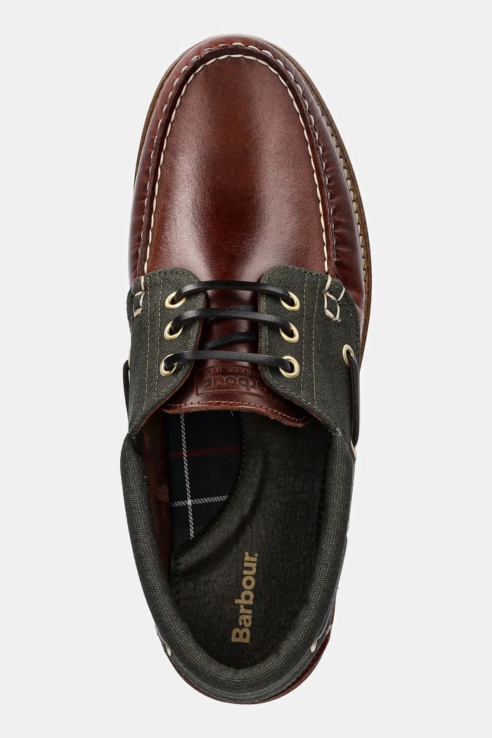 Половинки обувки Barbour Deck кафяв MFO0795BR71