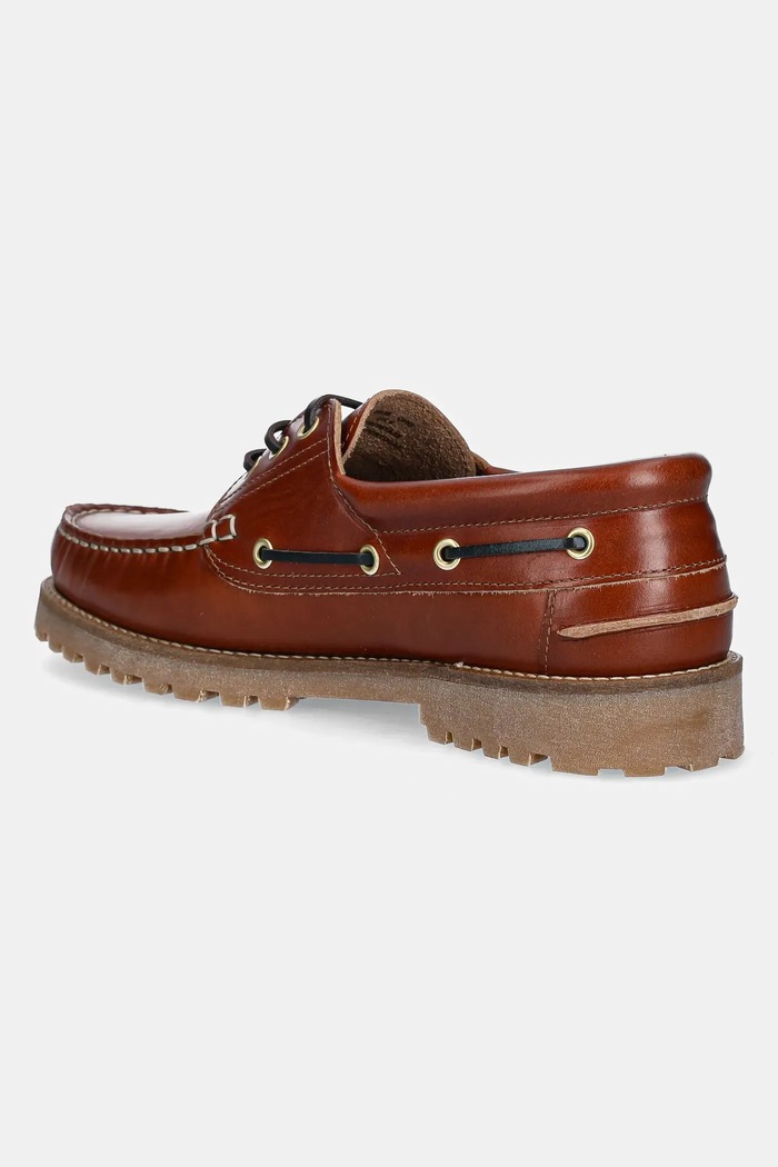 Обувки Кожени половинки обувки Barbour Deck MFO0795TA32 кафяв