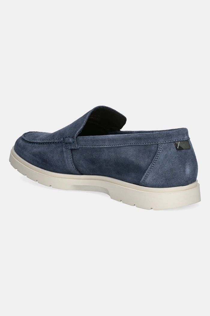 Obuwie Barbour mokasyny zamszowe Carty MFO0797BL72 granatowy