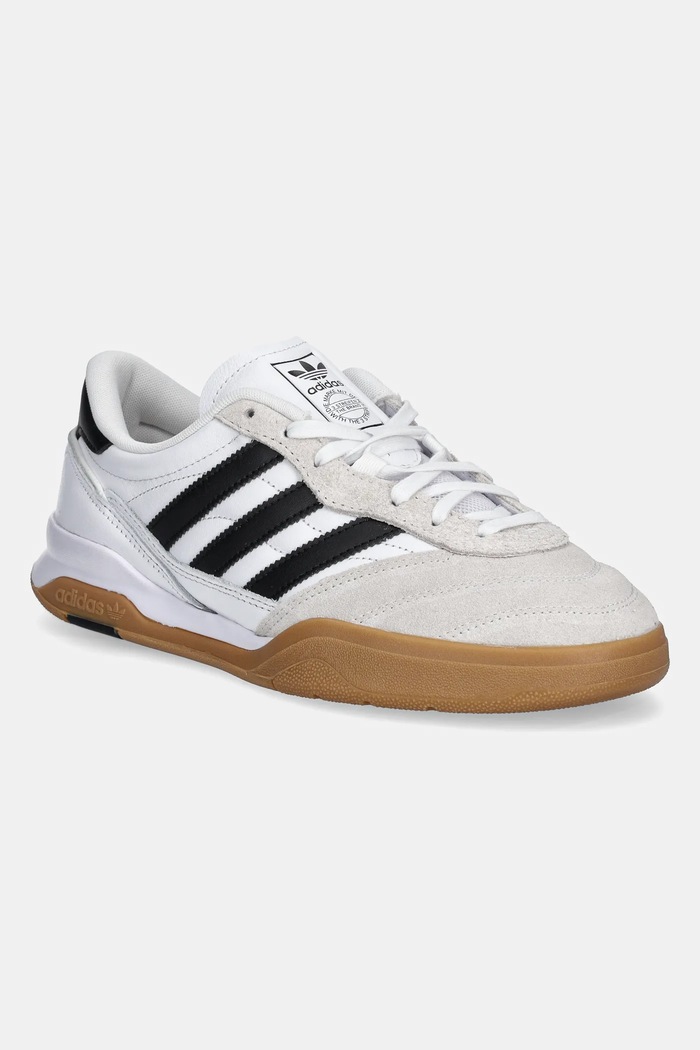 adidas Originals sneakers Mundial FC piele întoarsă alb JH9493