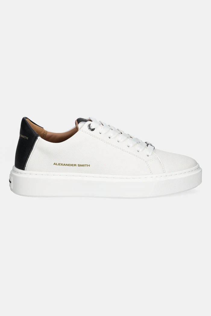 Sneakers boty Alexander Smith London ALBBLDM9066WBK bílá SS25
