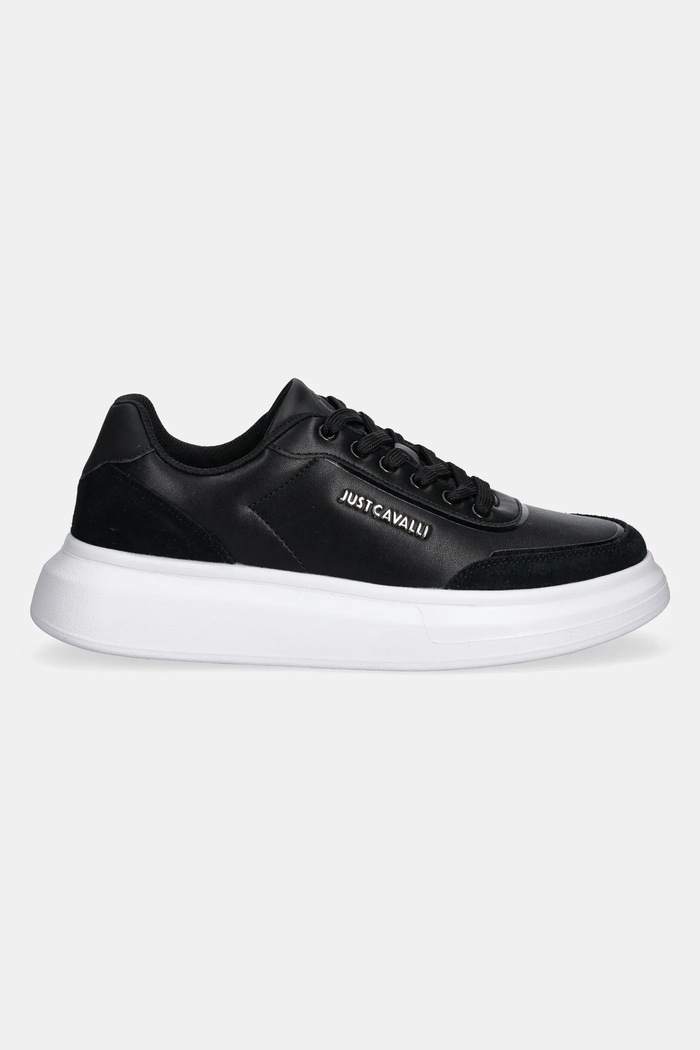 Just Cavalli sneakers din piele 78QA3SBDZPA94899 negru SS25