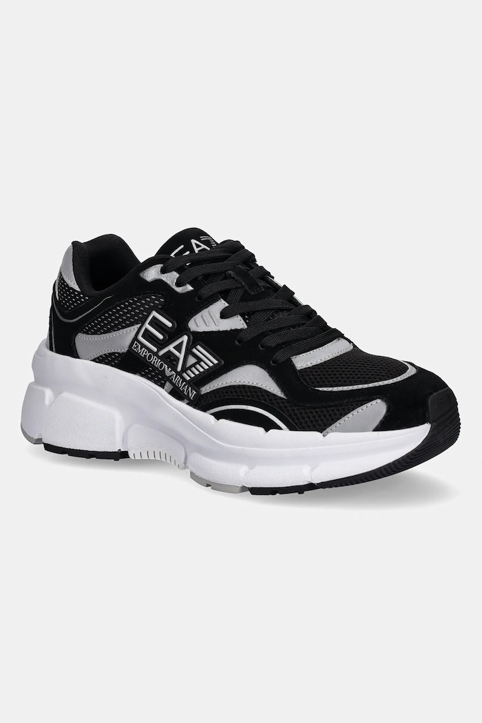 EA7 Emporio Armani sneakersy tekstylny czarny XK425.X8X237