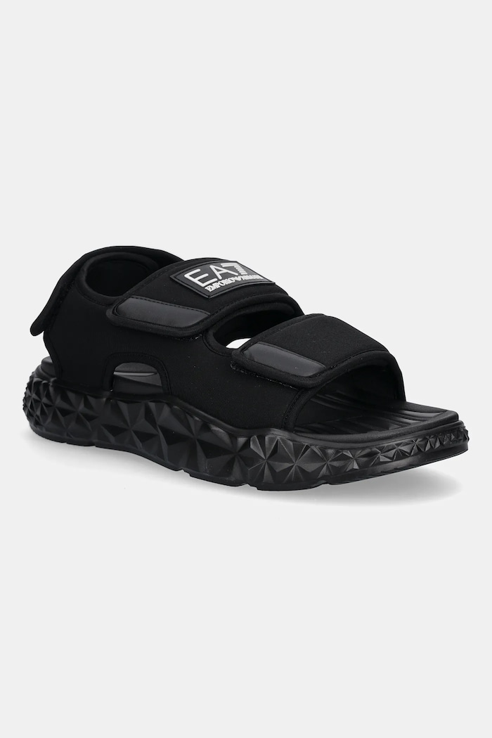 Sandály EA7 Emporio Armani textilní černá XK449.XBR004