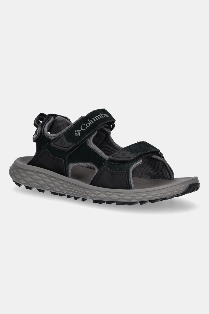 Σανδάλια Columbia KONOS HIKER δέρμα σαμουά γκρί 2121571