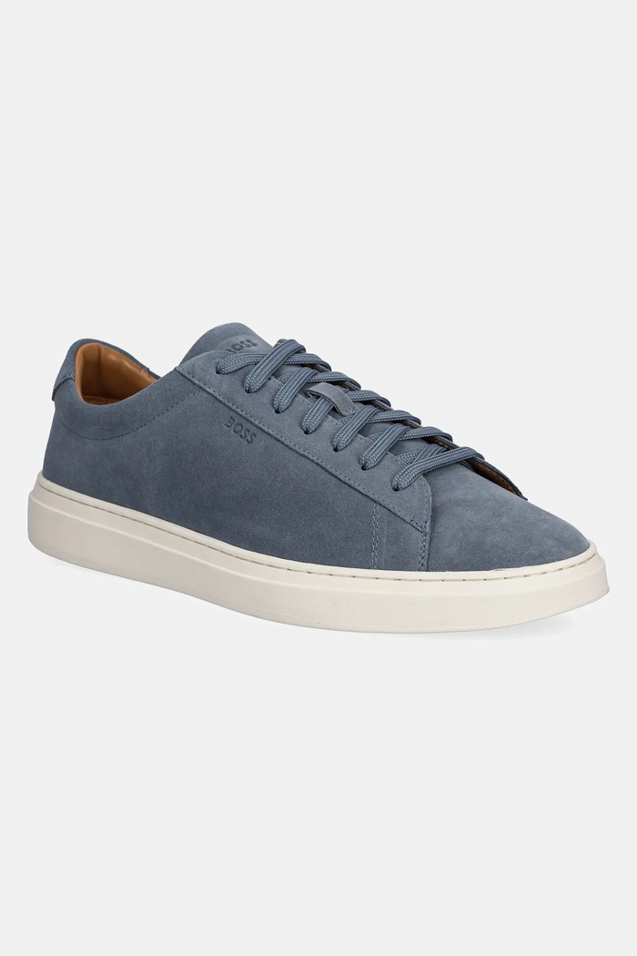 Σουέτ sneakers BOSS Kieran μικρό μπλε 50541868.460