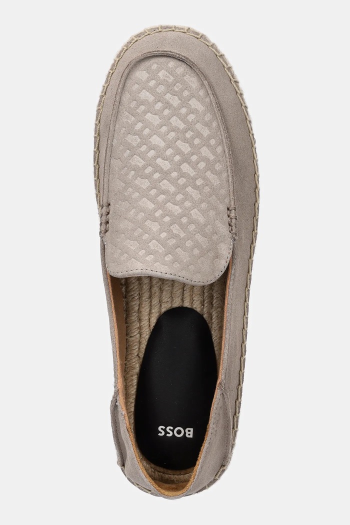 BOSS espadryle zamszowe Madeira beżowy 50541781.269