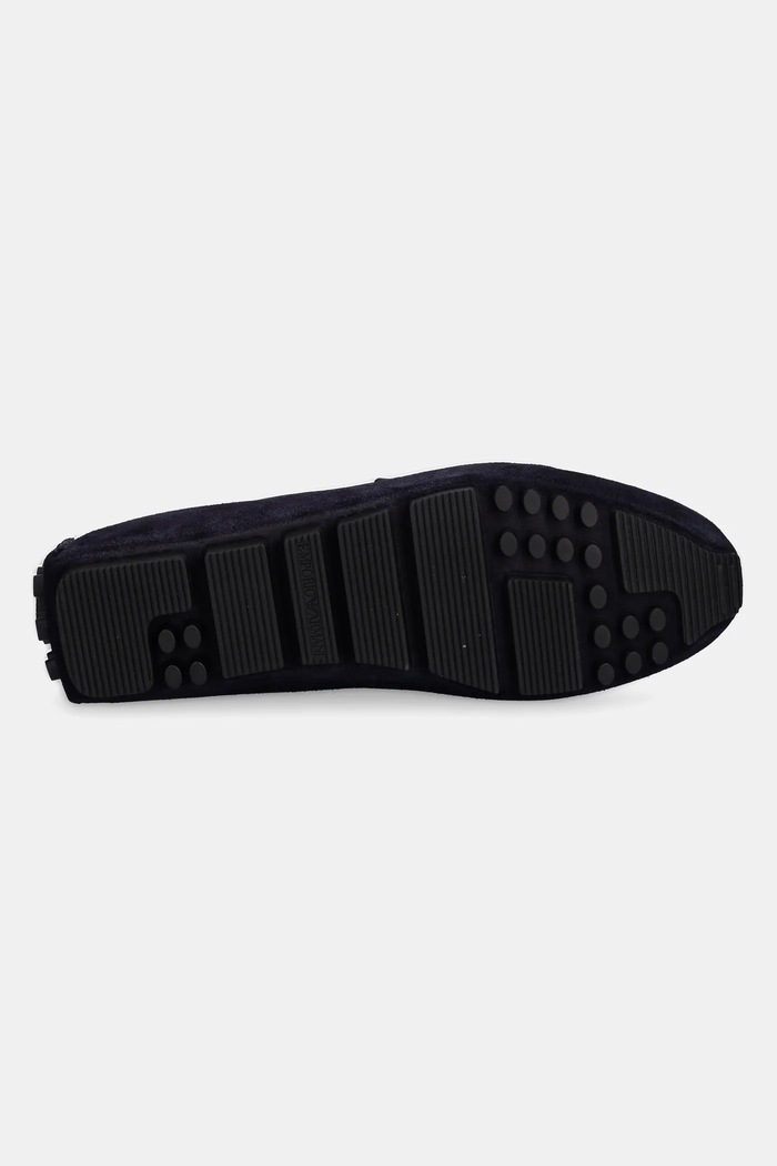 Emporio Armani mokasyny nubukowe X4B152.XR350.S440 granatowy
