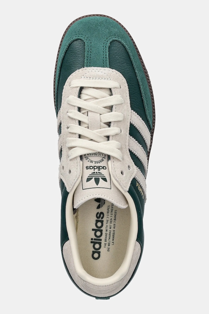 Кожени маратонки adidas Originals Samba OG зелен JI3215
