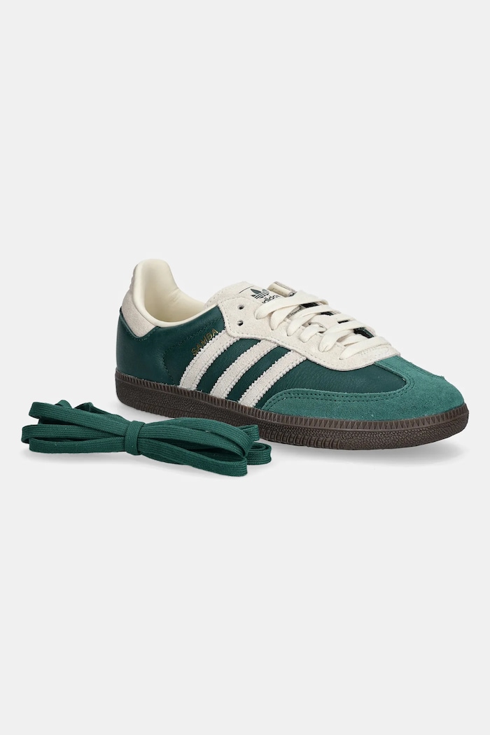 Кожени маратонки adidas Originals Samba OG JI3215 зелен