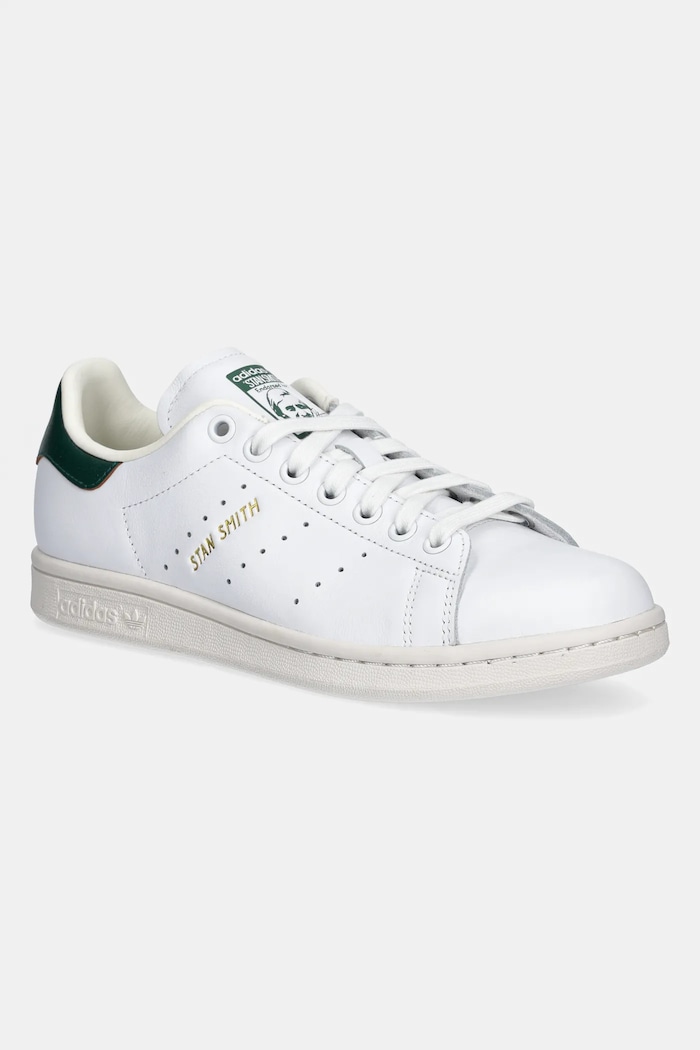 adidas Originals sneakers din piele Stan Smith mic de statură alb JH9704