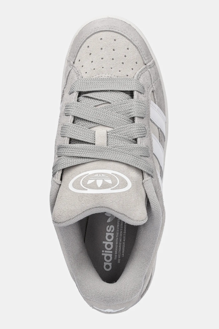 Semišové tenisky adidas Originals Campus 00S Beta sivá JR2461