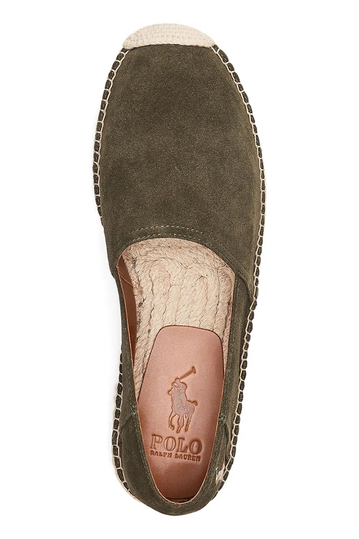 Semišové espadrilky Polo Ralph Lauren Cevio Slip zelená 803961282002.301
