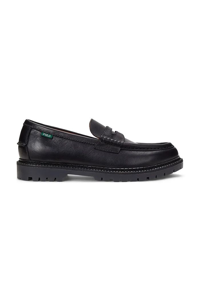 Δερμάτινα μοκασίνια Polo Ralph Lauren Jett Penny casual μαύρο 803961420001.001