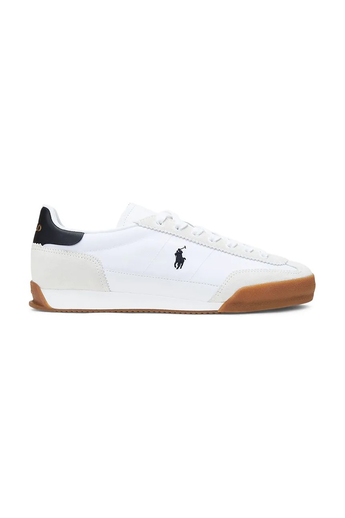 Tenisky Polo Ralph Lauren Hester Pp semišová kůže bílá 809961176001.100