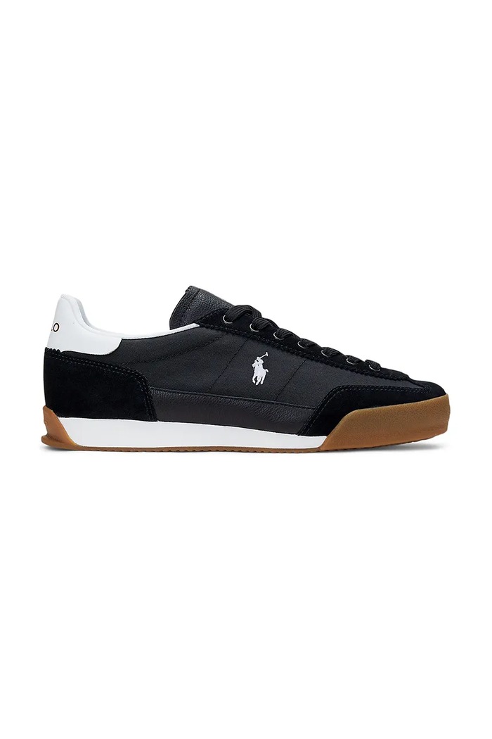 Polo Ralph Lauren sportcipő Hester Pp velúr bőr fekete 809961176002.001