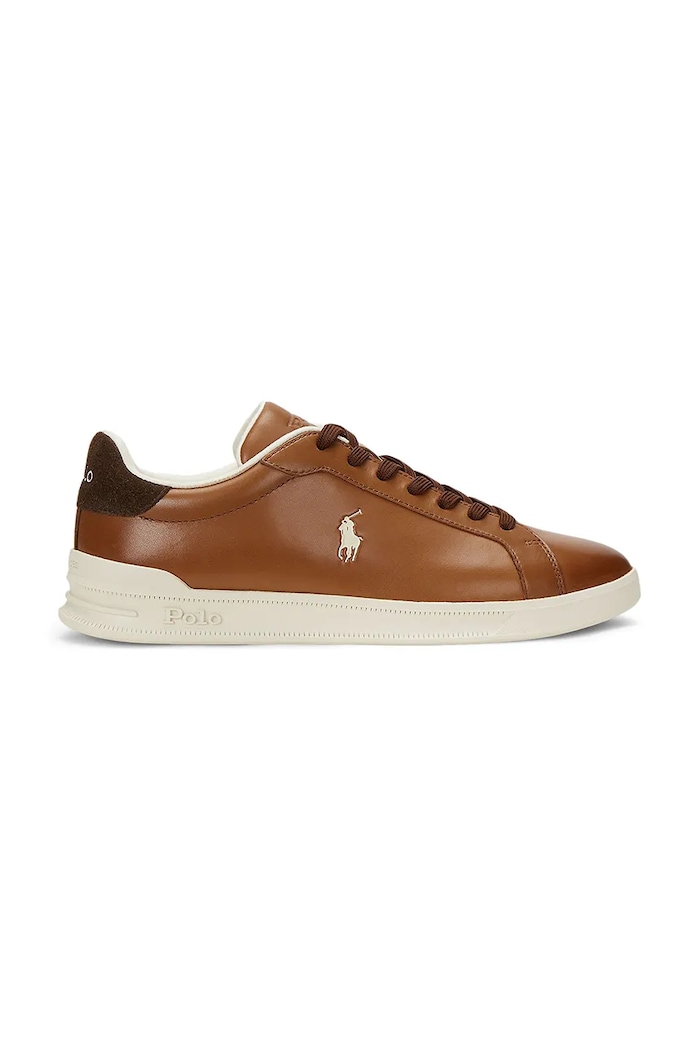 Кожени маратонки Polo Ralph Lauren Hrt Crt Ii ниска кафяв 809965073001.200
