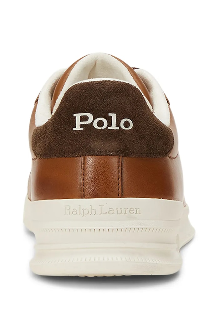 Обувки Кожени маратонки Polo Ralph Lauren Hrt Crt Ii 809965073001.200 кафяв