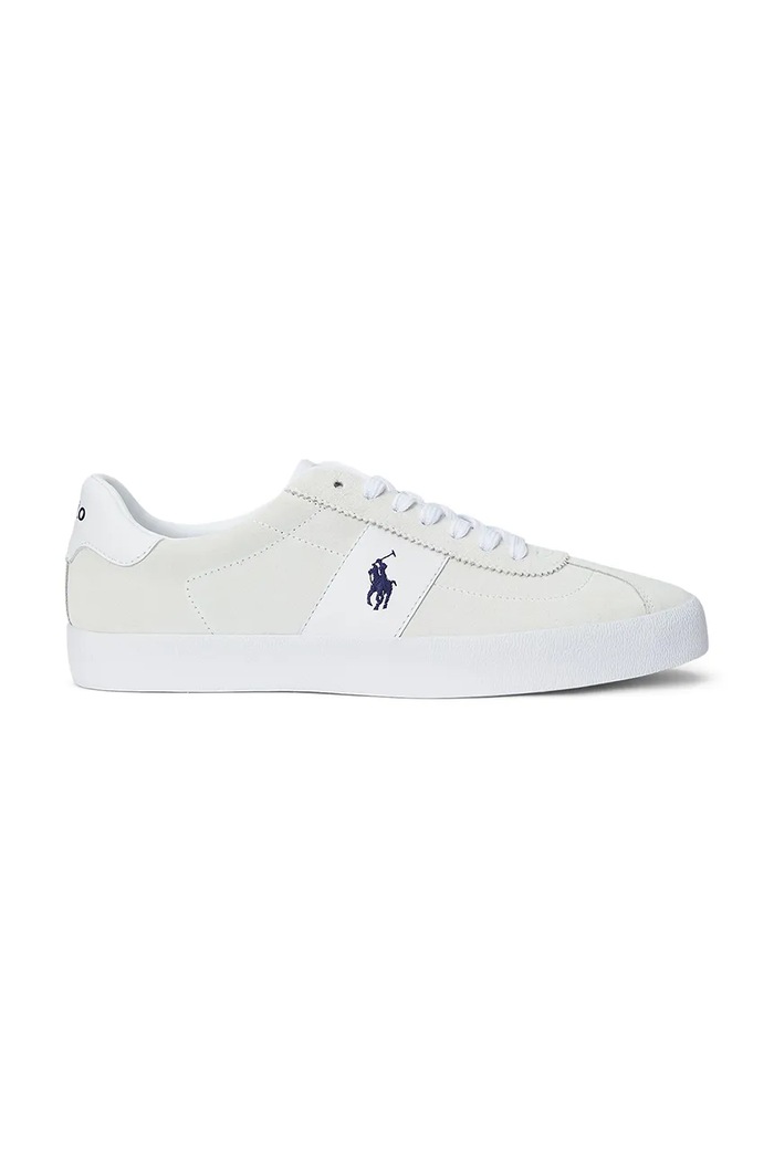 Polo Ralph Lauren leather sneakers Court Vlc suede white 816961260001.001