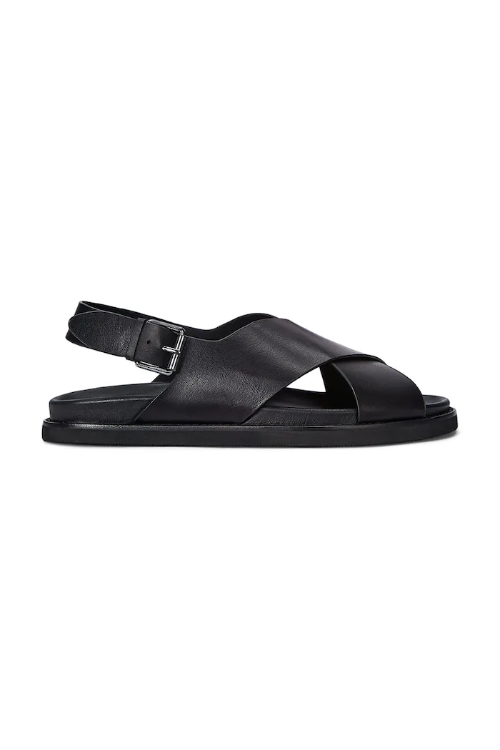 Δερμάτινα σανδάλια Polo Ralph Lauren Zane μαύρο 803961444002.001
