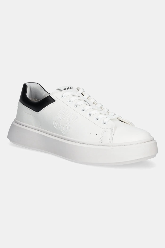 HUGO sneakersy Allen imitacja skóry licowej biały 50543867.100