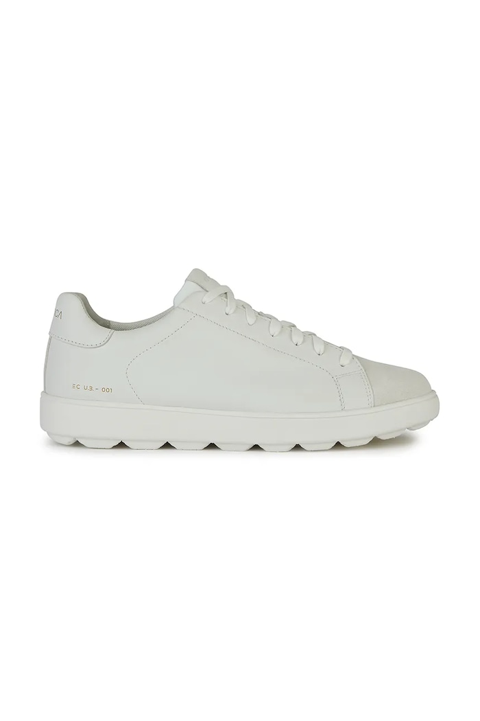 Geox sneakersy skórzane U SPHERICA ECUB-1 C tekstylny biały U45GPC.08522.C1352