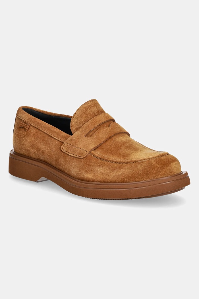 Semišové mokasíny Camper Norman casual hnedá K101001.004