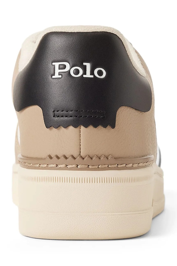 Obuwie Polo Ralph Lauren sneakersy skórzane Masters CRT 809960988001.101 beżowy