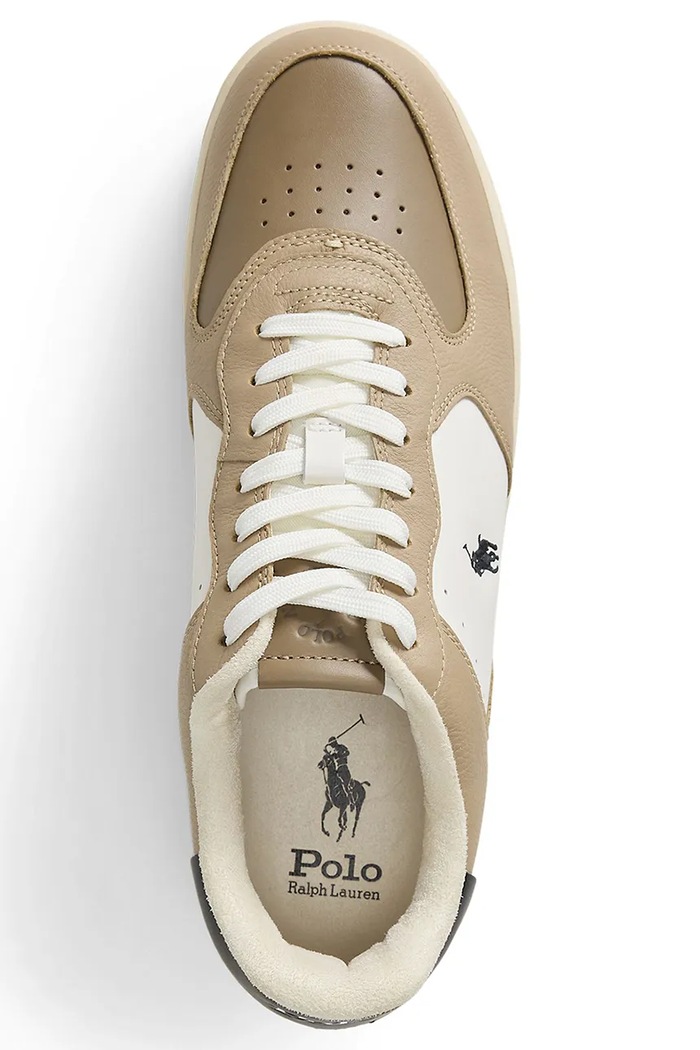 Polo Ralph Lauren sneakersy skórzane Masters CRT beżowy 809960988001.101