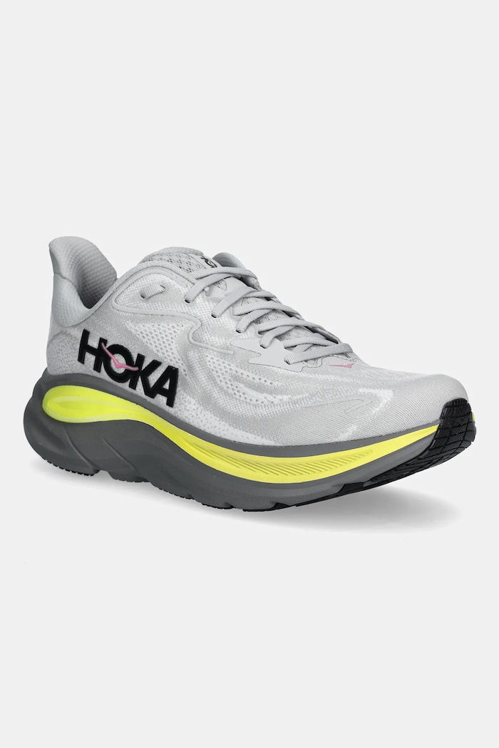 Hoka running shoes Clifton 10 synthetic gray 1162030