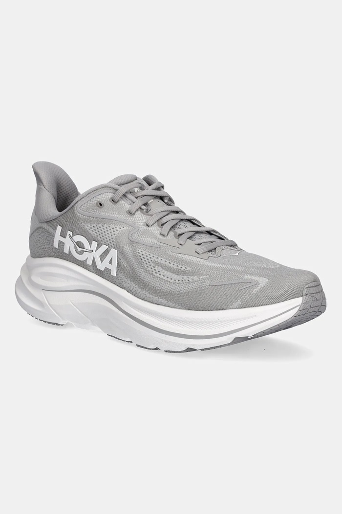 Hoka running shoes Clifton 10 textile gray 1162030