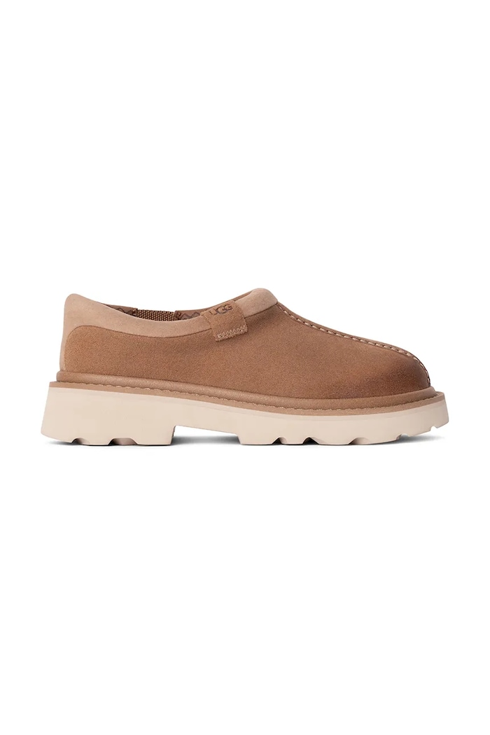 Μοκασίνια σουέτ UGG Tasman Lug δέρμα σαμουά καφέ 1166913.CHE